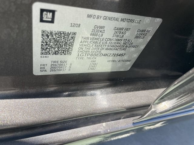 2019 GMC Sierra 1500 SLE