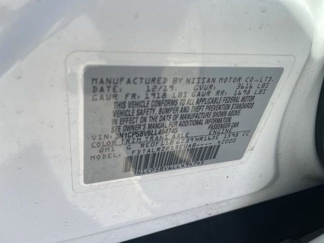 2020 Nissan Kicks S Xtronic CVT